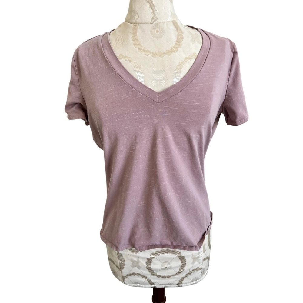Women's V-Neck Mauve Top